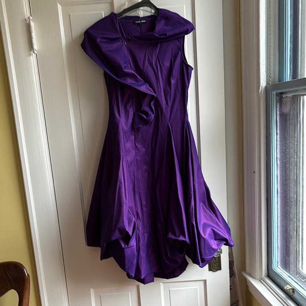 Samuel Dong bubble hem cocktail dress.